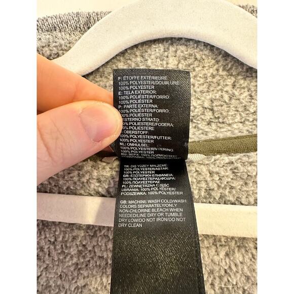 The North Face Womens Crescent Full Zip Button Detail Grey Jacket Size Large - Picture 8 of 9